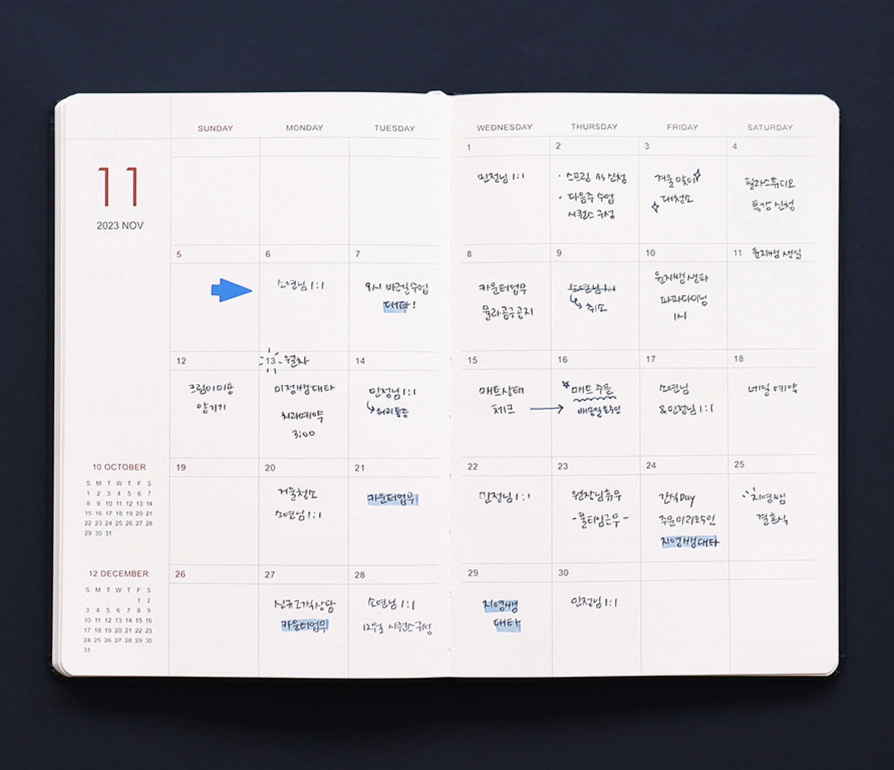 2023 Small Prism Monthly Planner