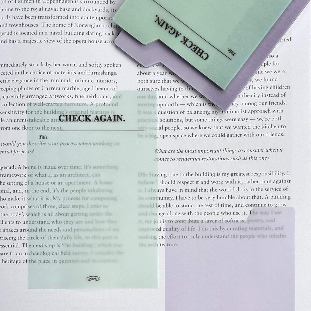 Large Tracing Index Sticky Note