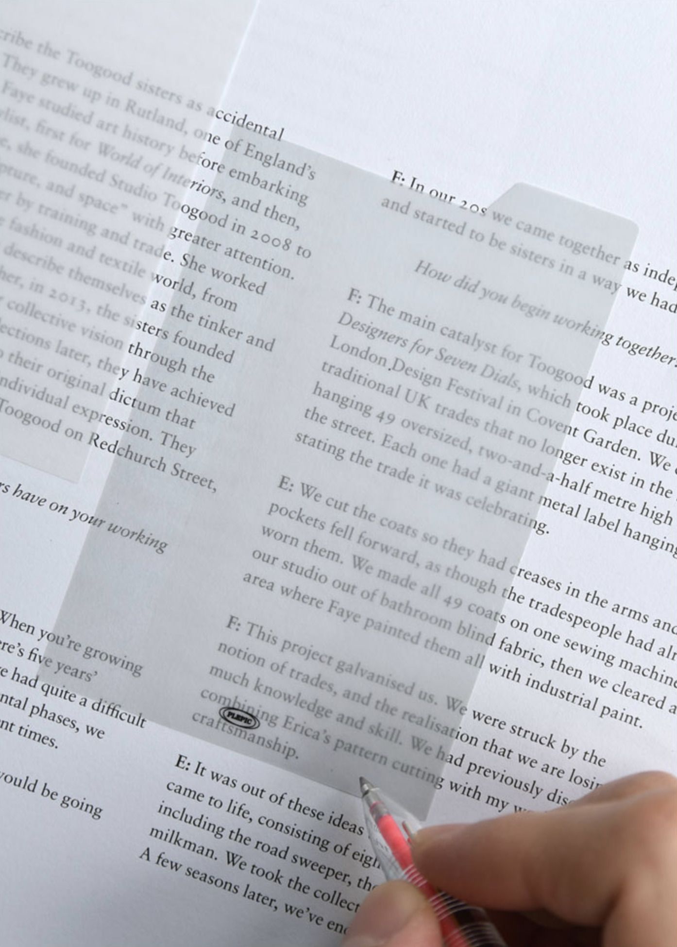Large Tracing Index Sticky Note