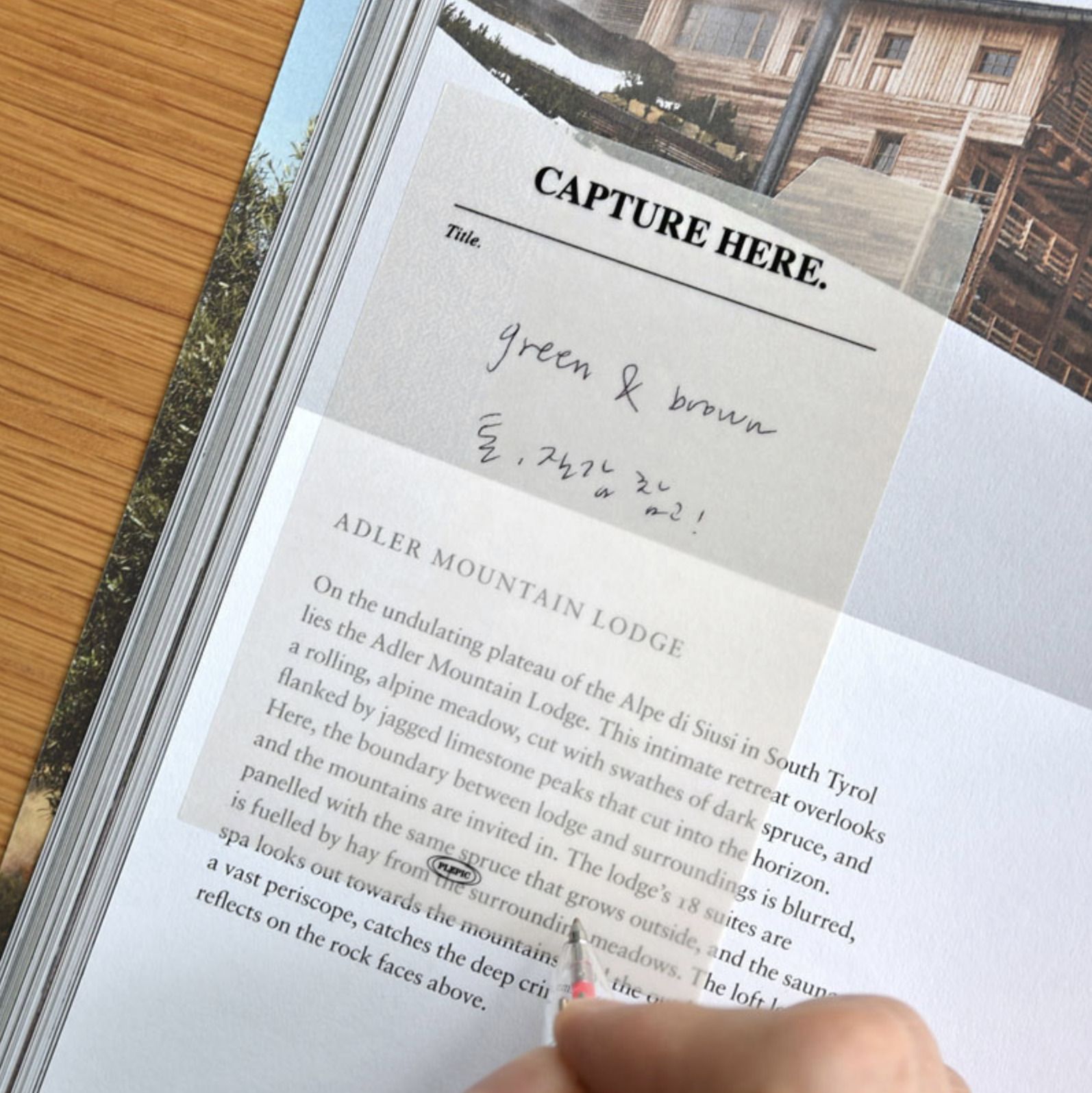 Large Tracing Index Sticky Note