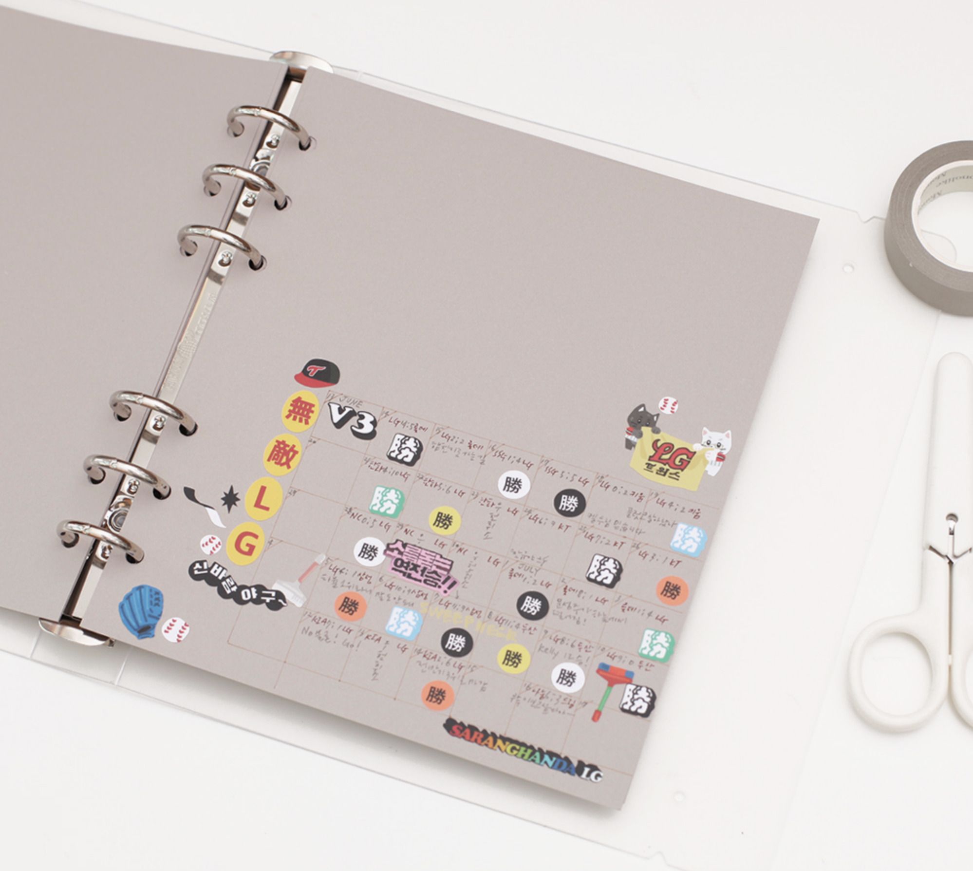 MochiThings: Nature 6 Ring A6 Wide Note Refill Set