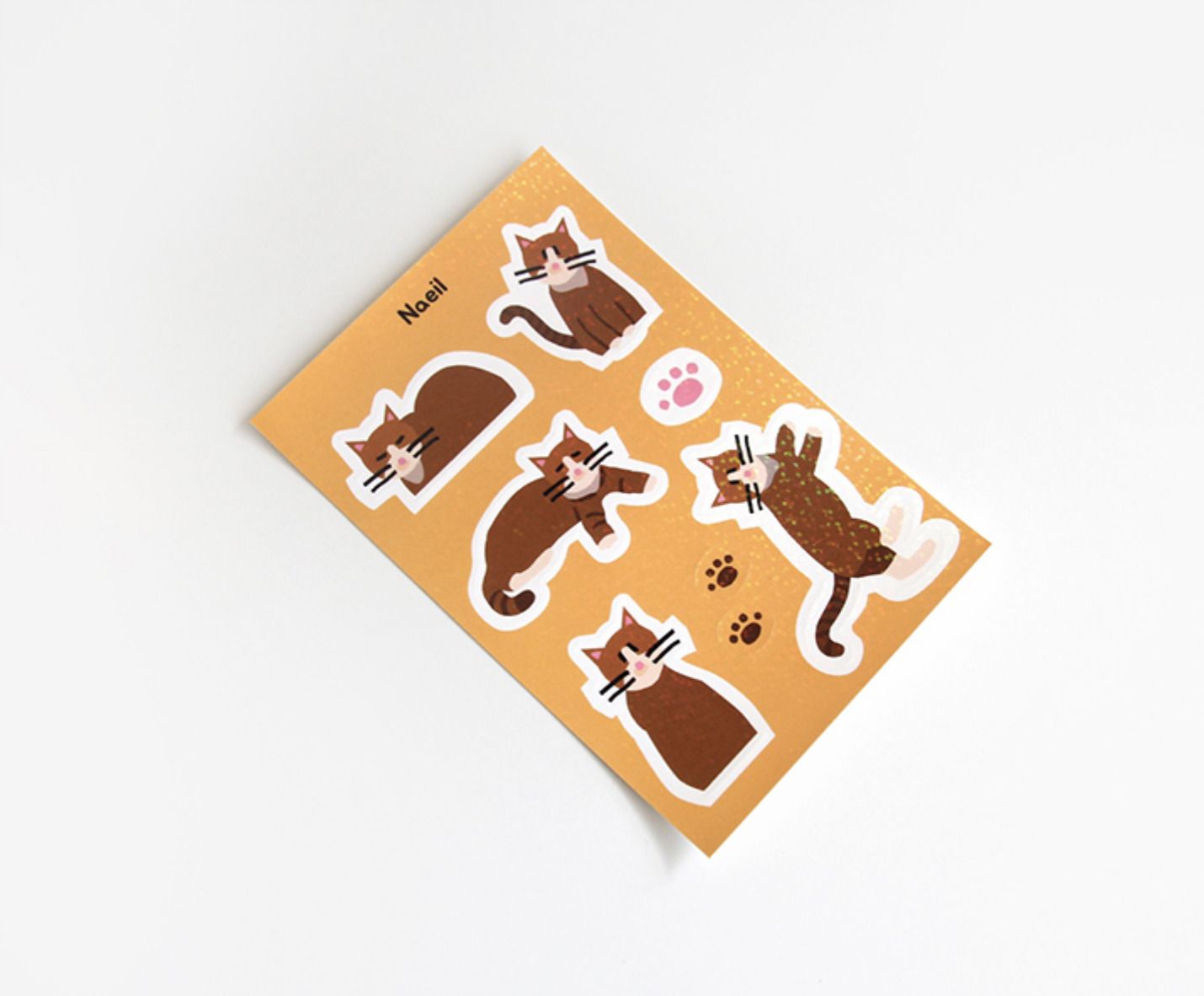 MochiThings Cat Themed Glitter Sticker