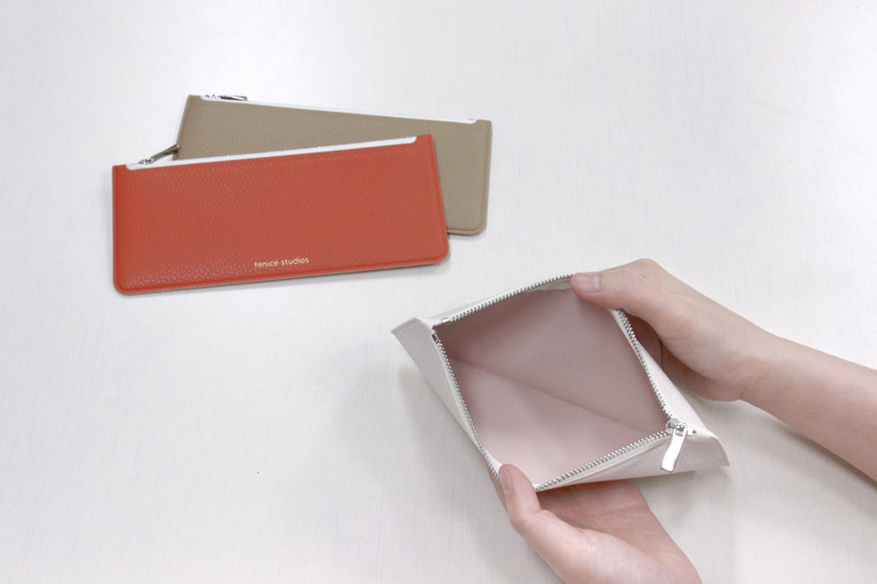 Flat Zipper Pencil Pouch