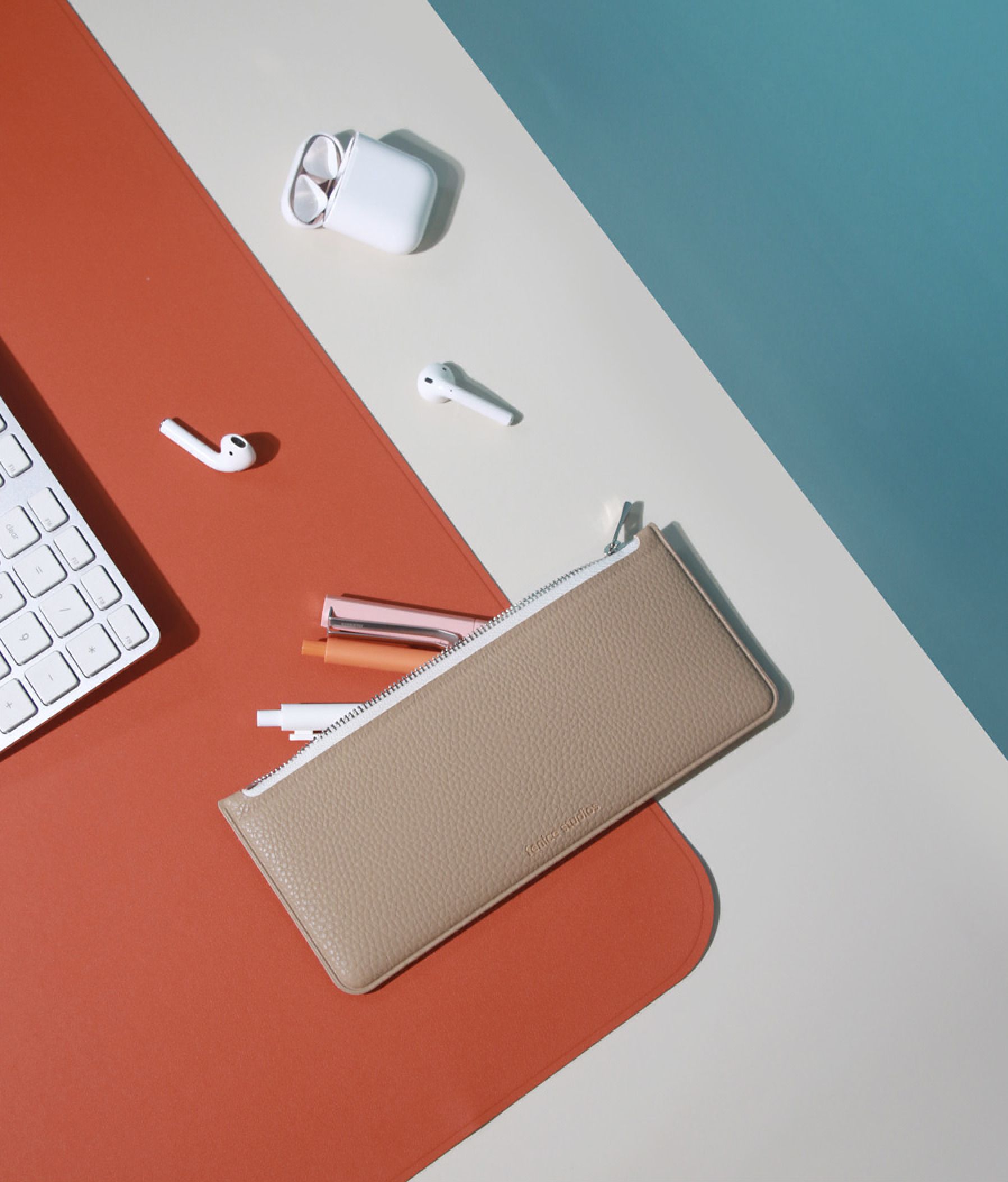 Flat Zipper Pencil Pouch