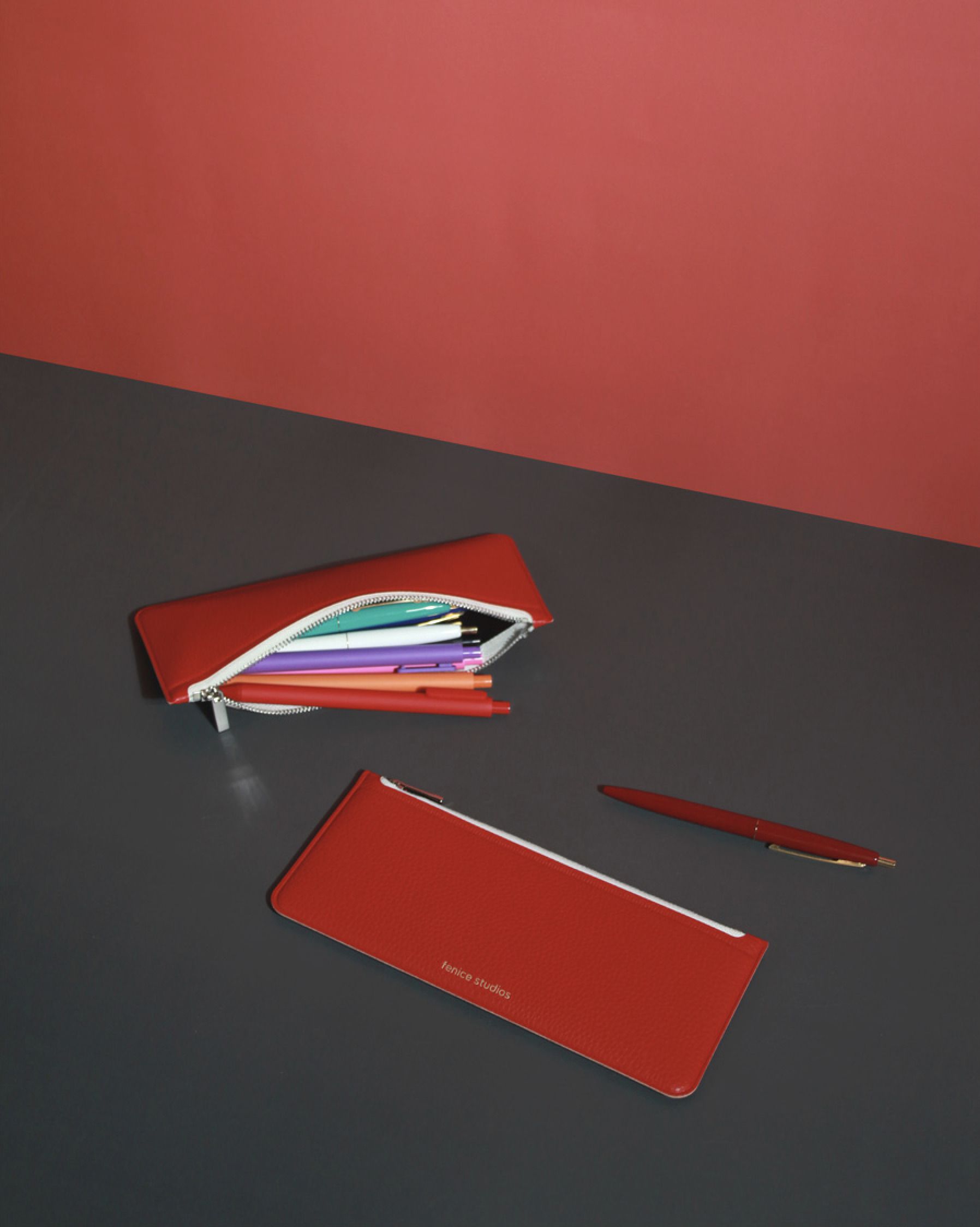 Flat Zipper Pencil Pouch