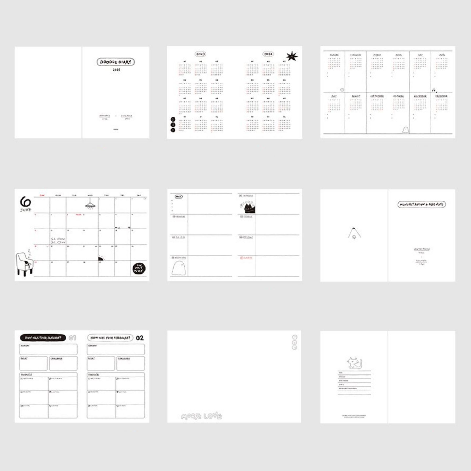 2023 Doodle Diary Planner