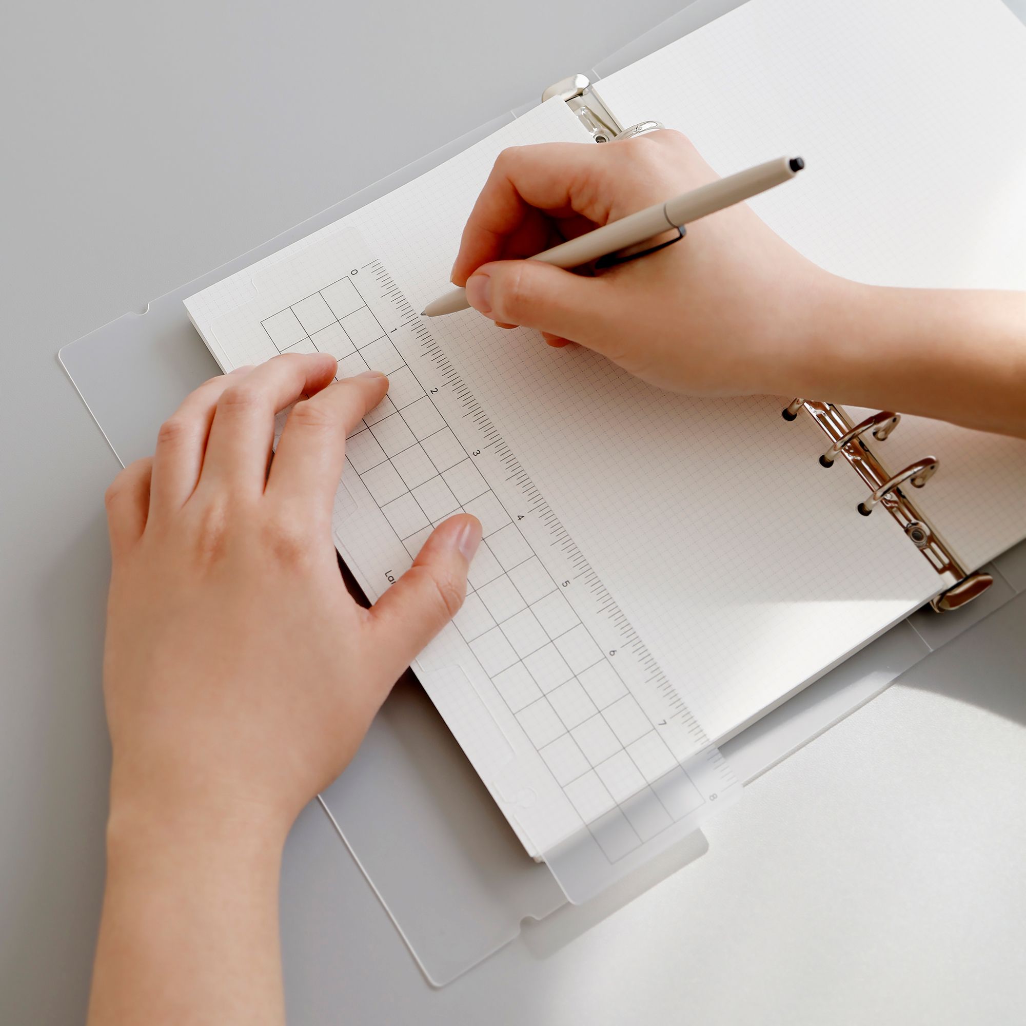 MochiThings: Translucent 6 Ring A5 Bookmark Ruler Set