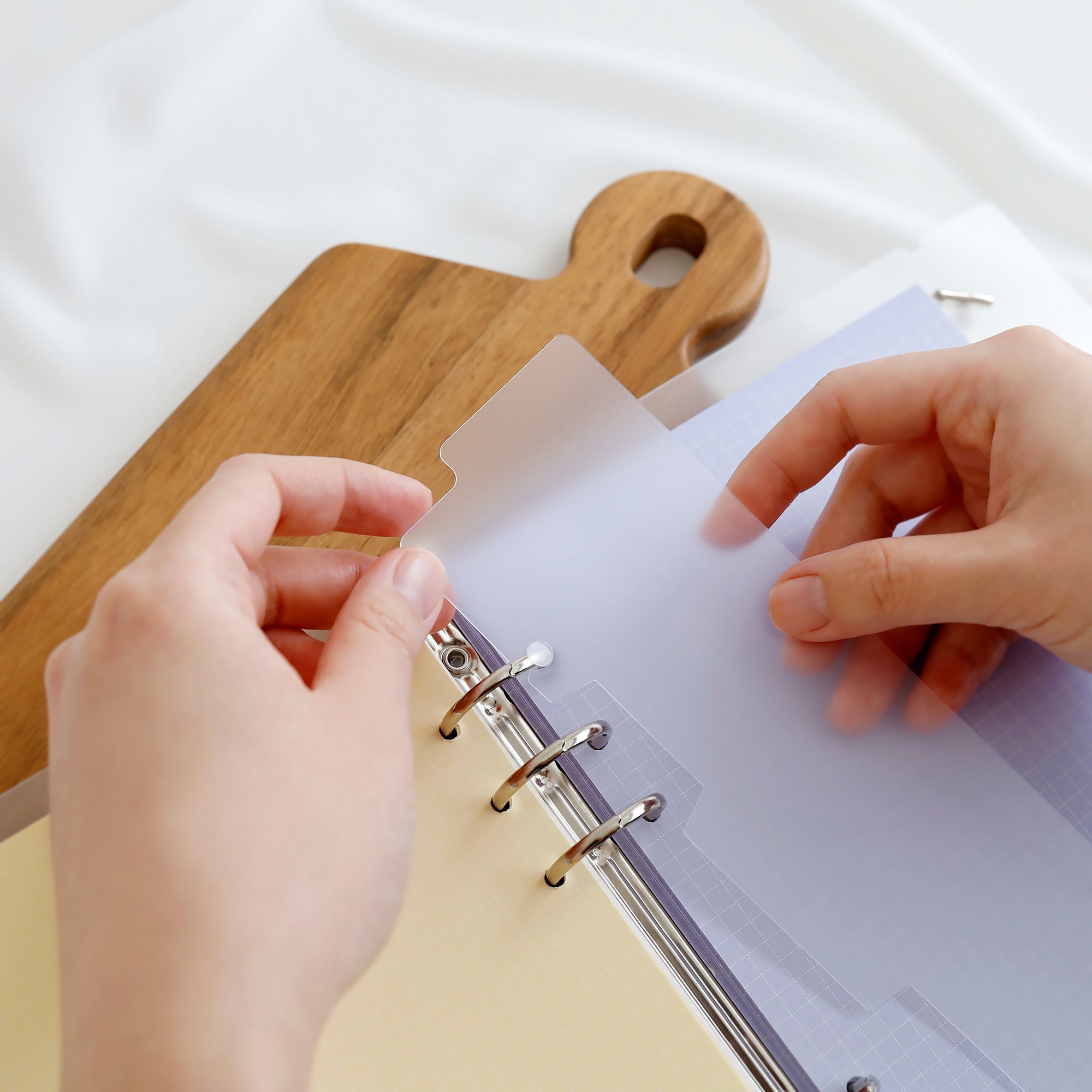 MochiThings: Vertical Translucent 6 Ring A5 Index Tabs