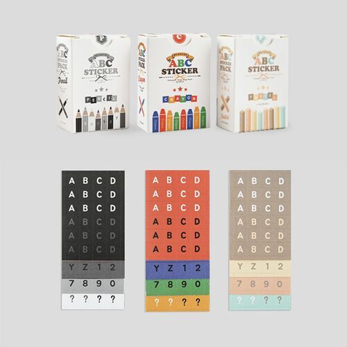 1152pcs Pencil Alphabet Sticker Set - Image 5