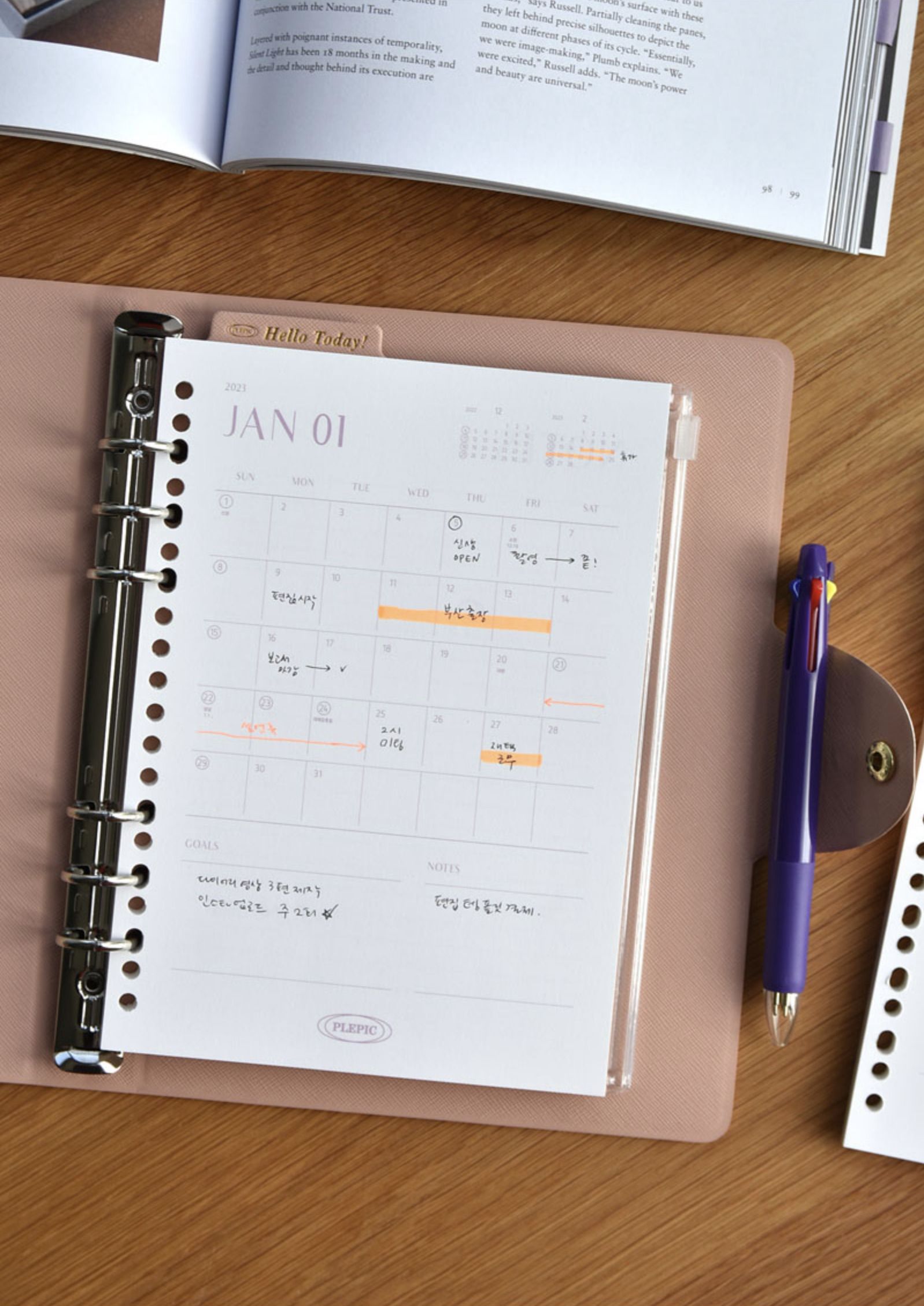 MochiThings Classic Folio 6 Ring A5 Binder