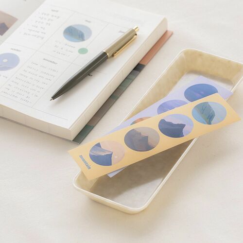 8pcs Afterglow Round Removable Sticker Set - Image 4