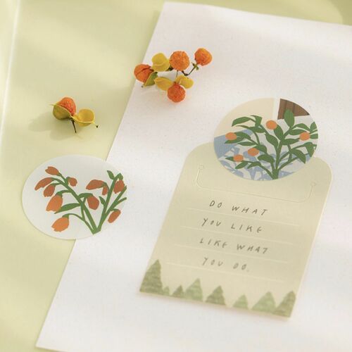 8pcs Afterglow Round Removable Sticker Set - Image 8