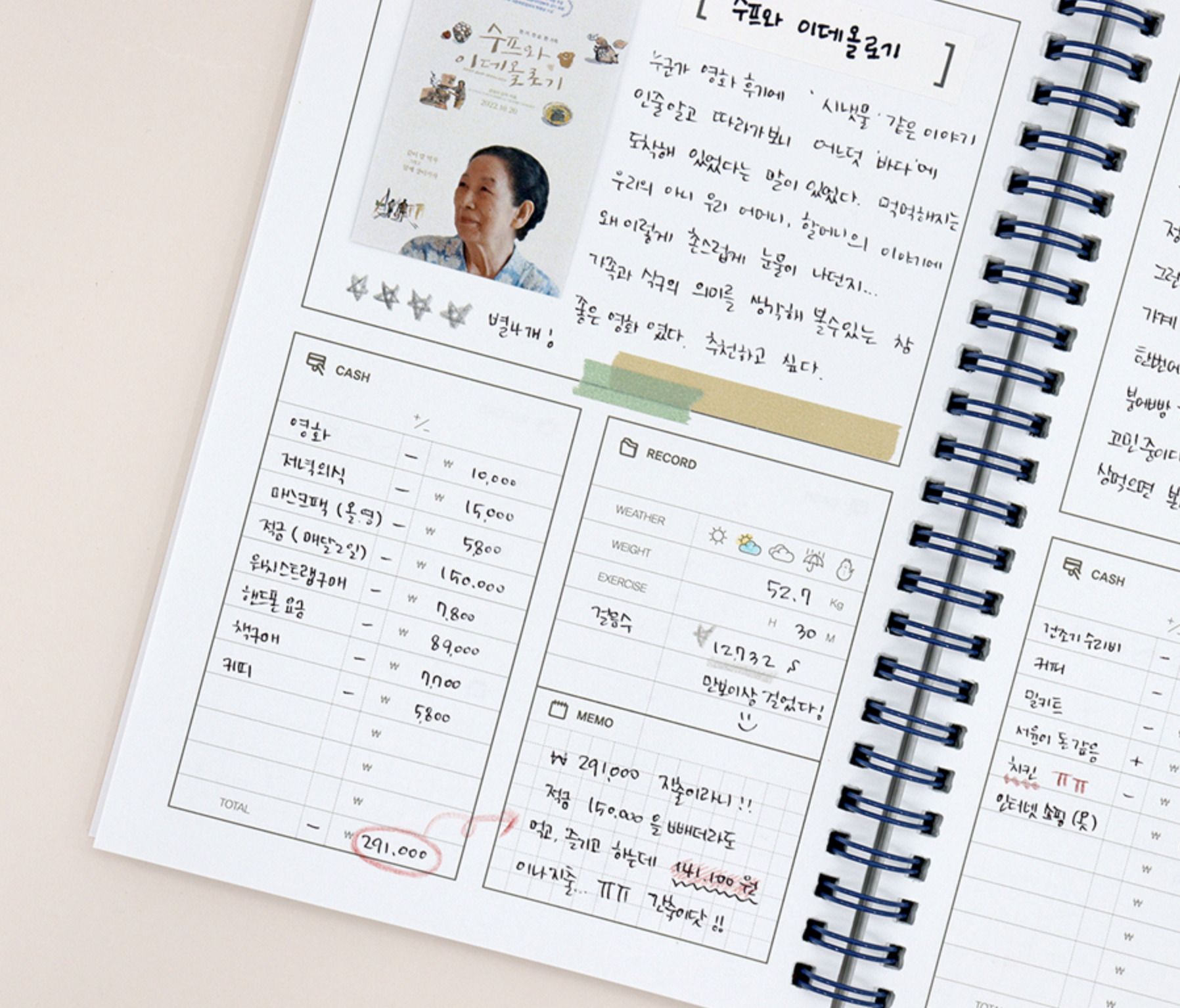 MochiThings: One Day Semi Year Diary & Cash Planner