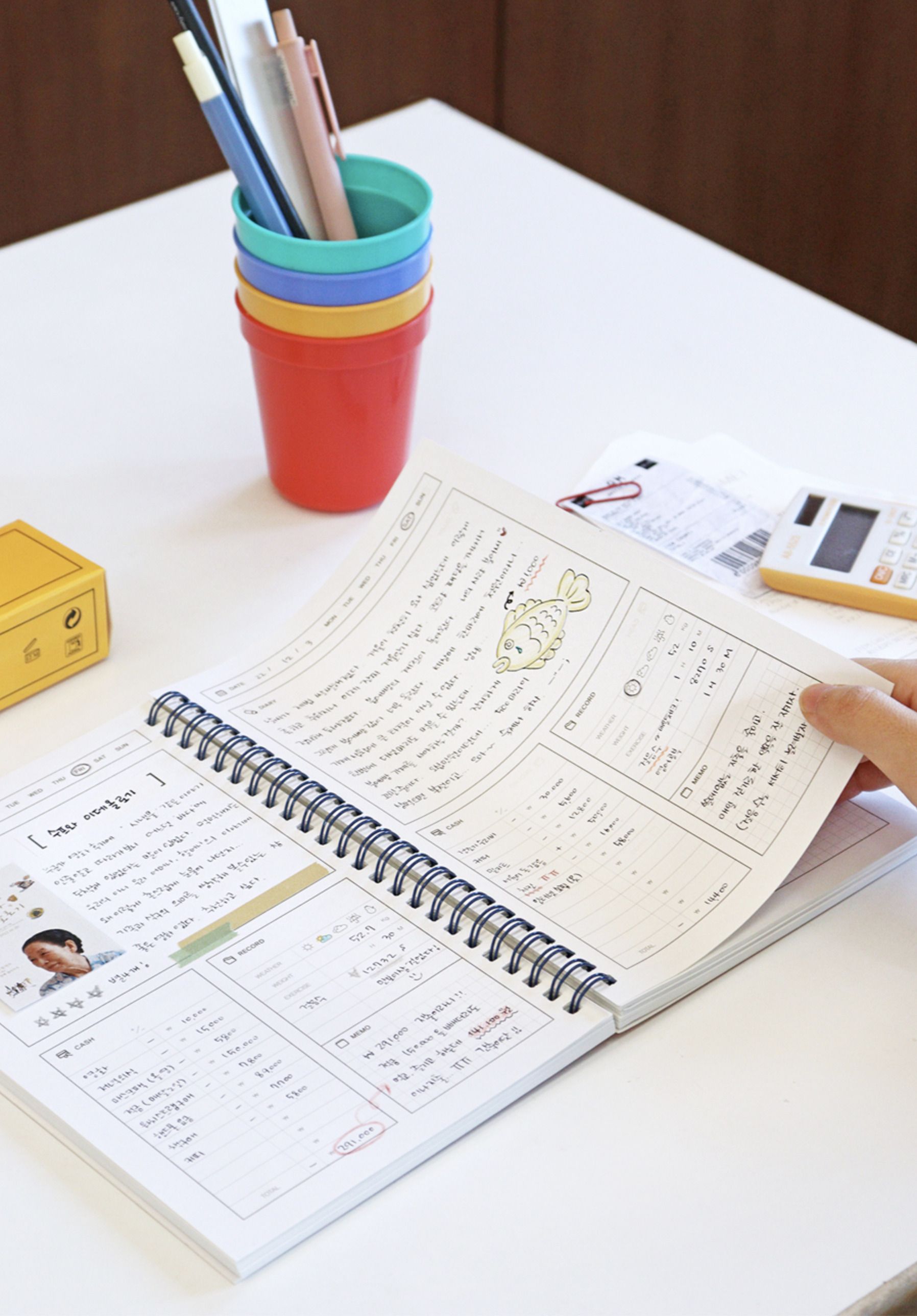 MochiThings: One Day Semi Year Diary & Cash Planner