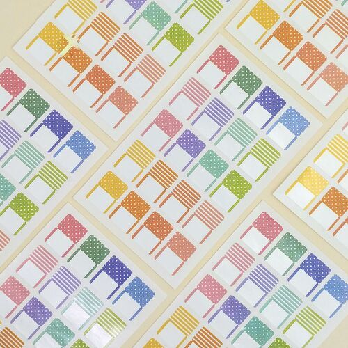 Colorful Pattern Index Label Sticker - Image 5