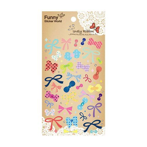 Lovely Ribbon Puffy Sticker