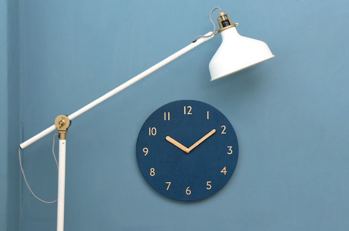 Retro Leather Clock