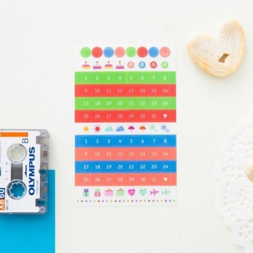 Colorful Date Sticker Set