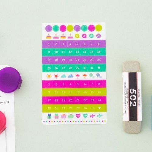 Colorful Date Sticker Set