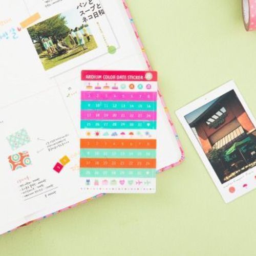 Colorful Date Sticker Set