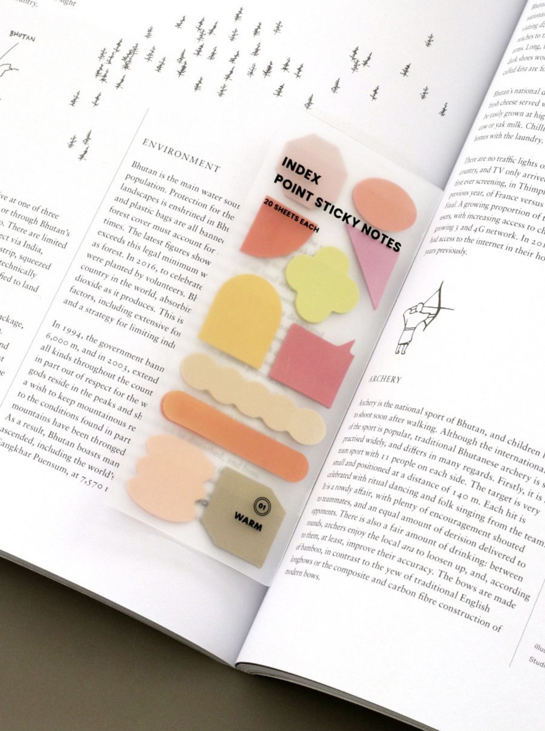 MochiThings: Shape Index Point Sticky Note Set