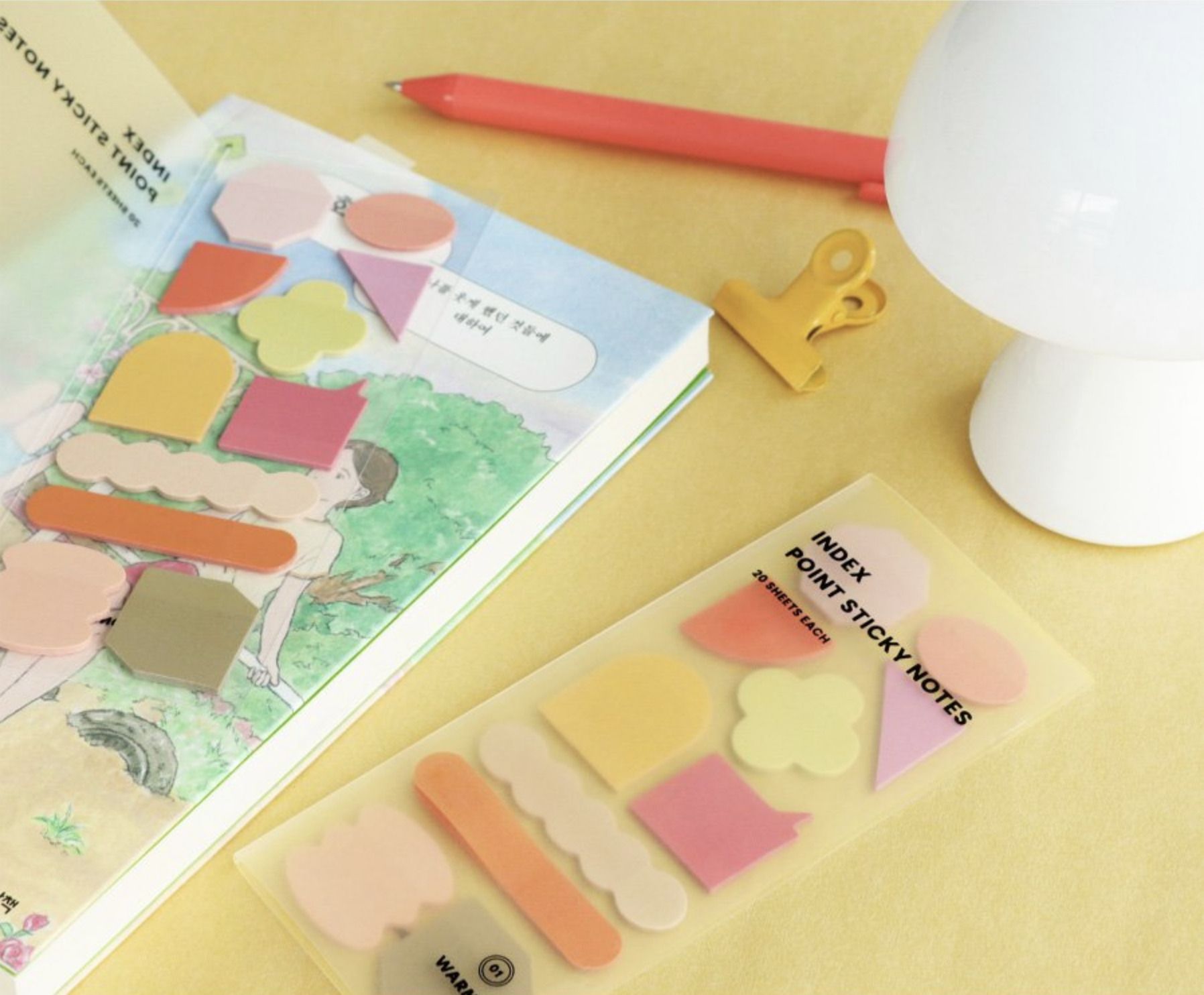 MochiThings: Shape Index Point Sticky Note Set