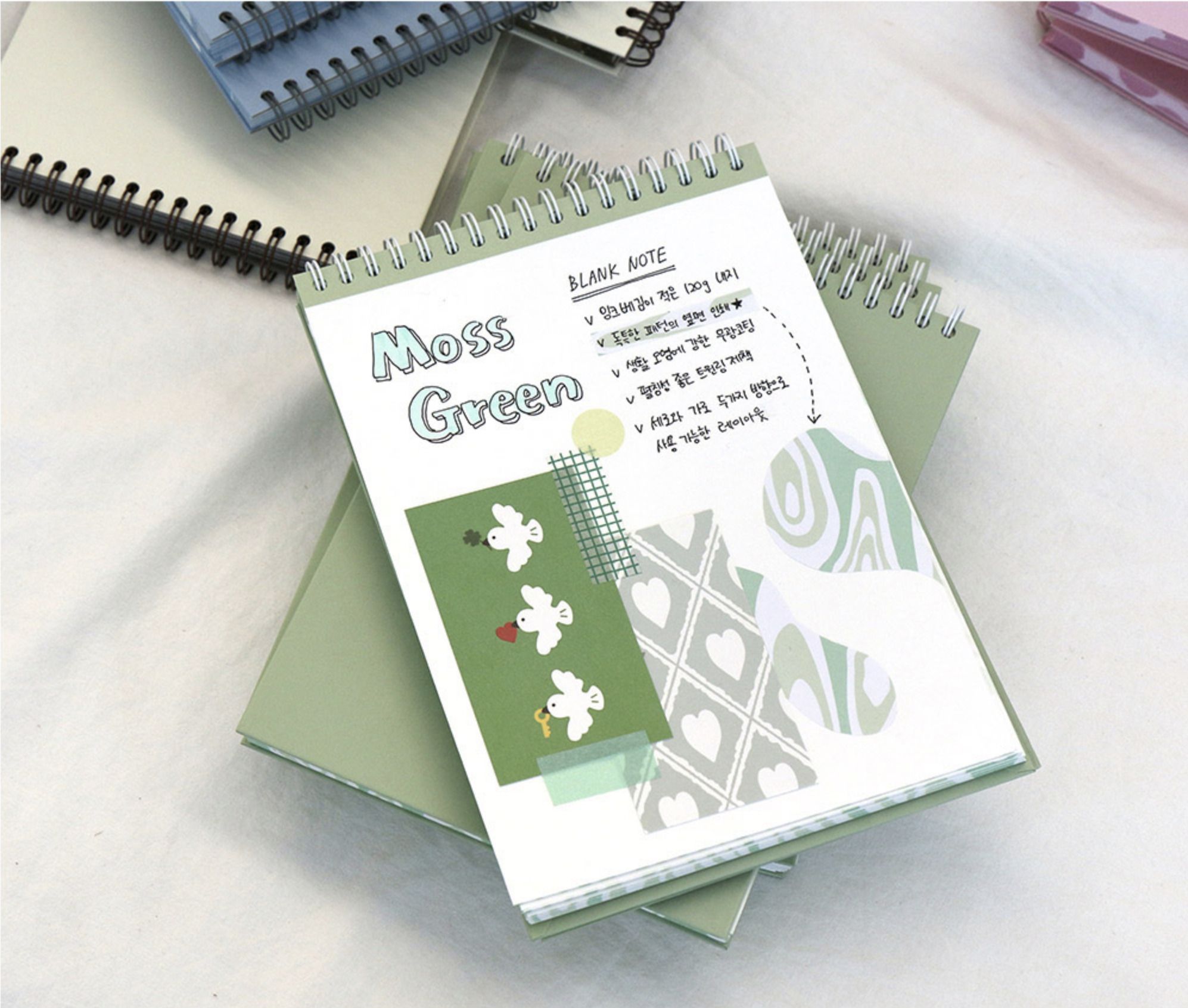 MochiThings: Vivid Pattern Spiral Notebook