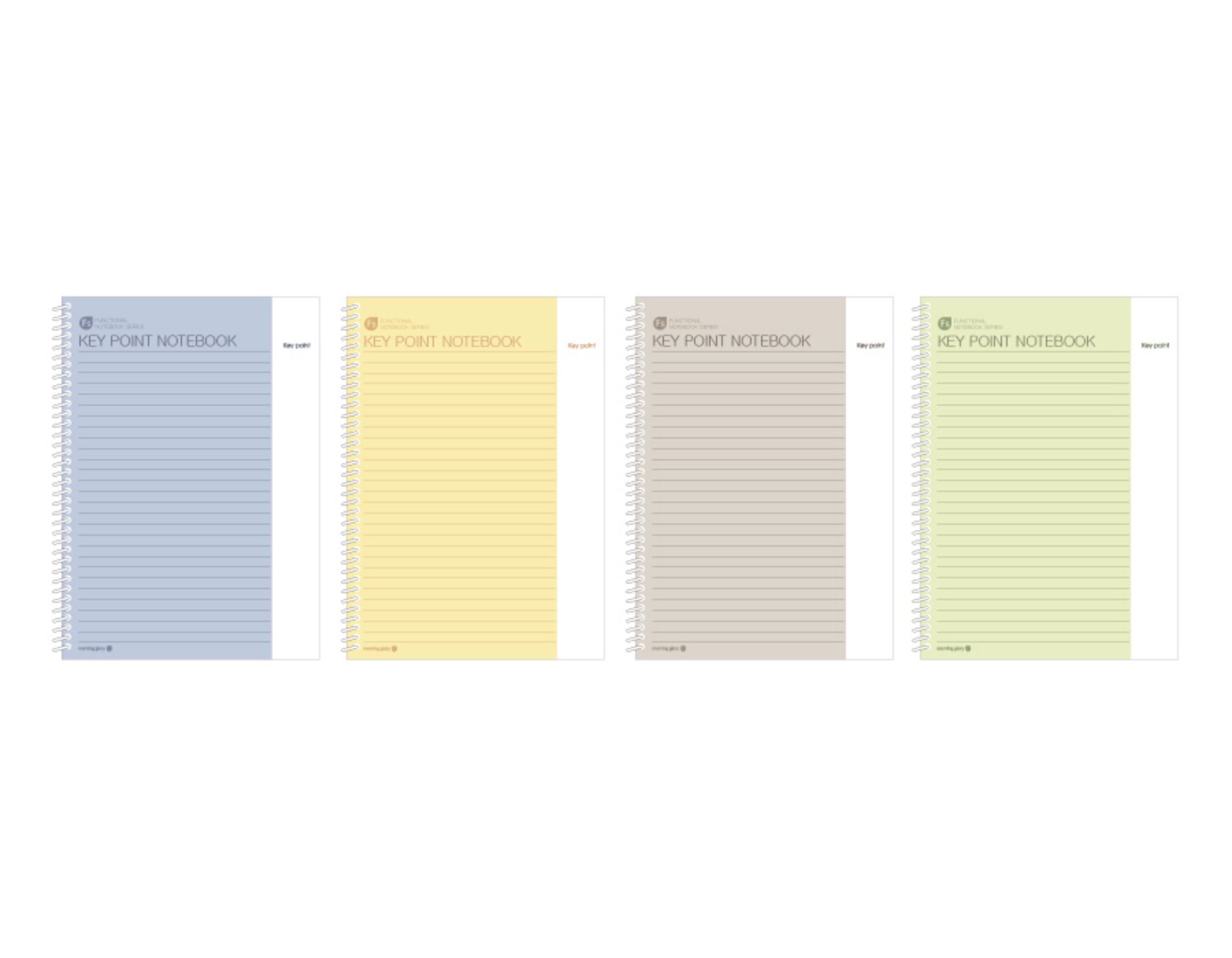 MochiThings: Large Key Point Spiral Lined Notebook