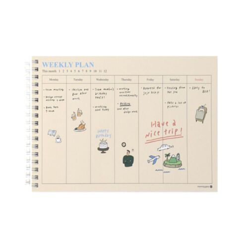 Simple A5 Spiral Weekly Planner