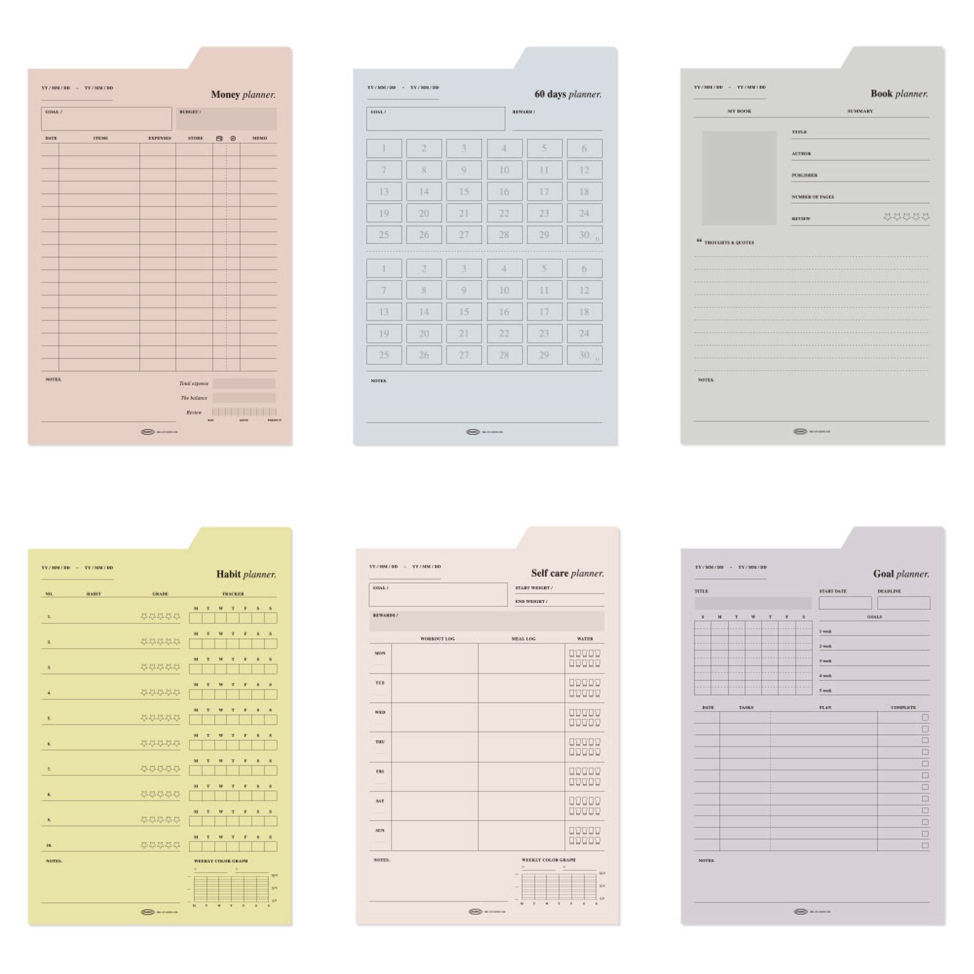 Scheduling Notes MochiThings: Large Schedule Index Sticky Note