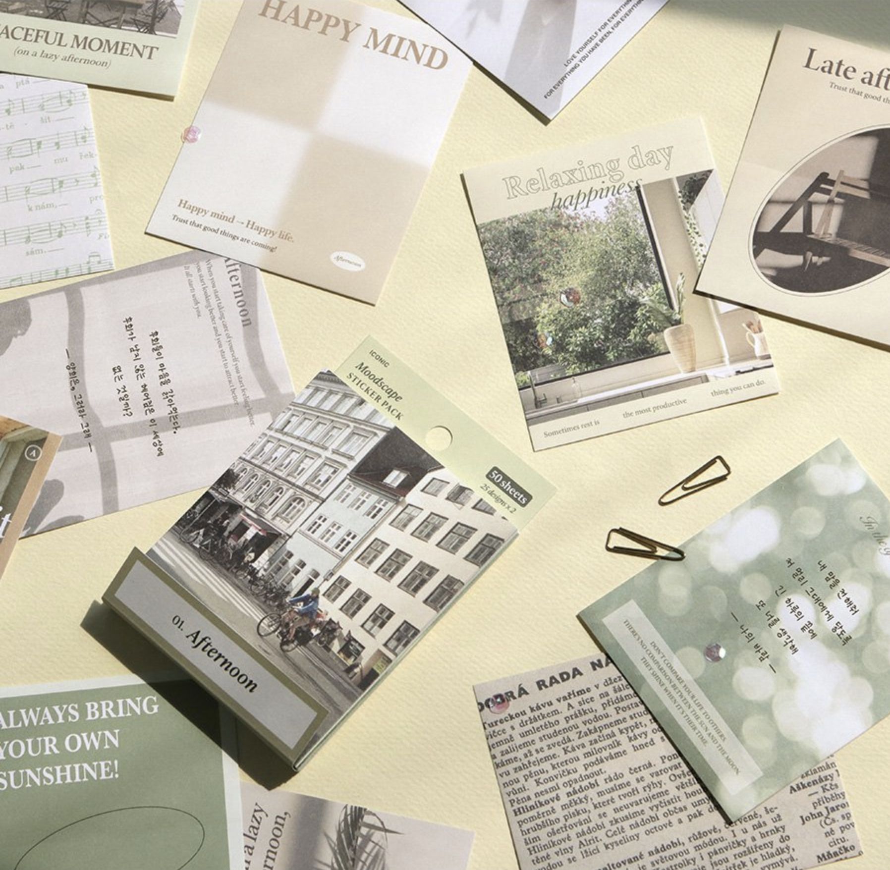 MochiThings: 50pcs Moodscape Background Sticker Set