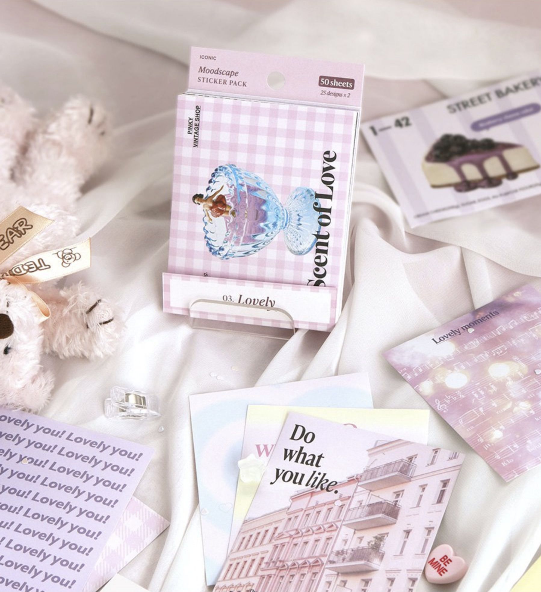 MochiThings: 50pcs Moodscape Background Sticker Set