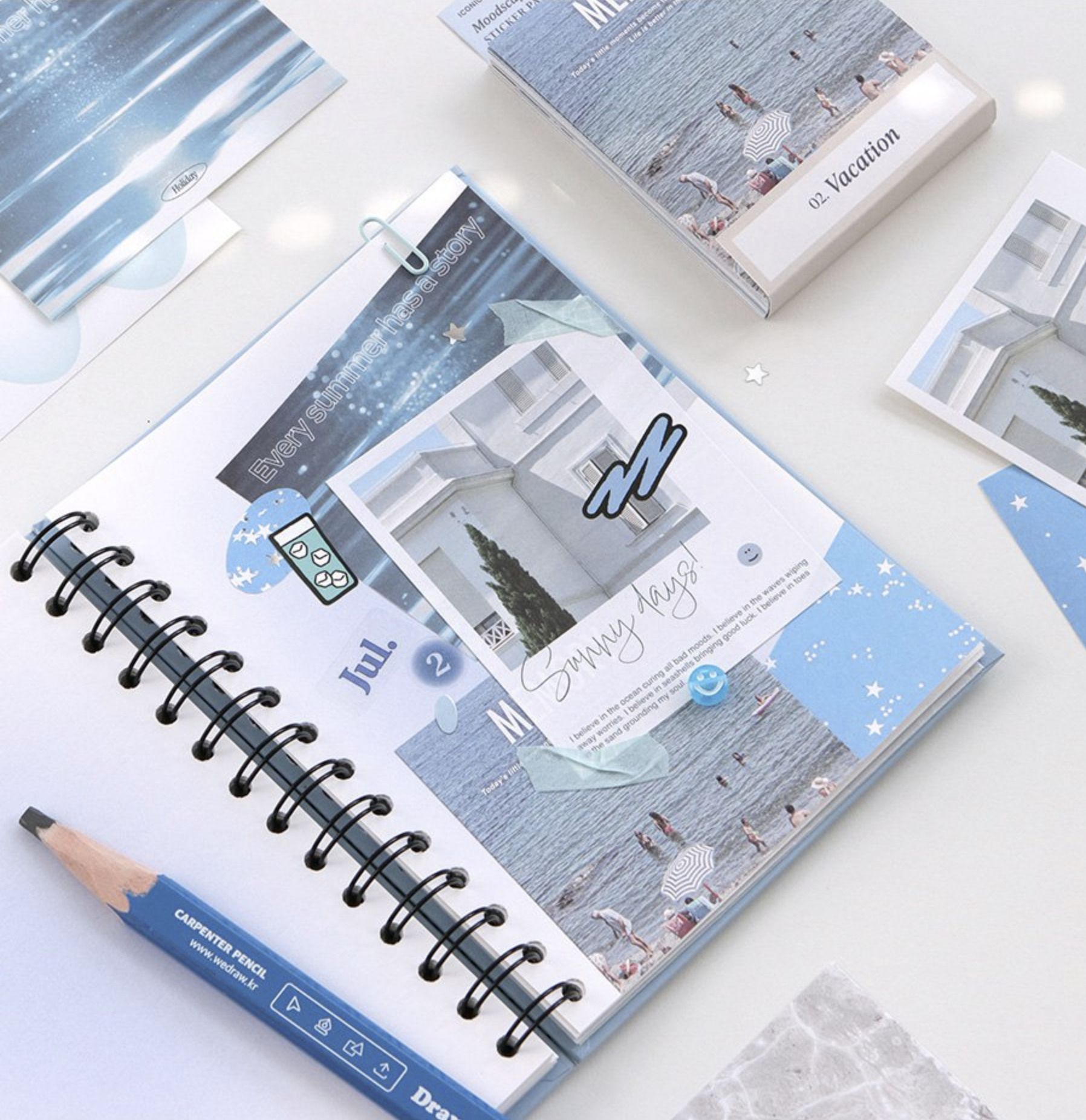 MochiThings: 50pcs Moodscape Background Sticker Set