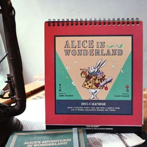 2015 Alice in Wonderland Desk Calendar