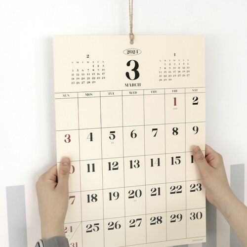 MochiThings: 2024 XL Retro Wall Calendar