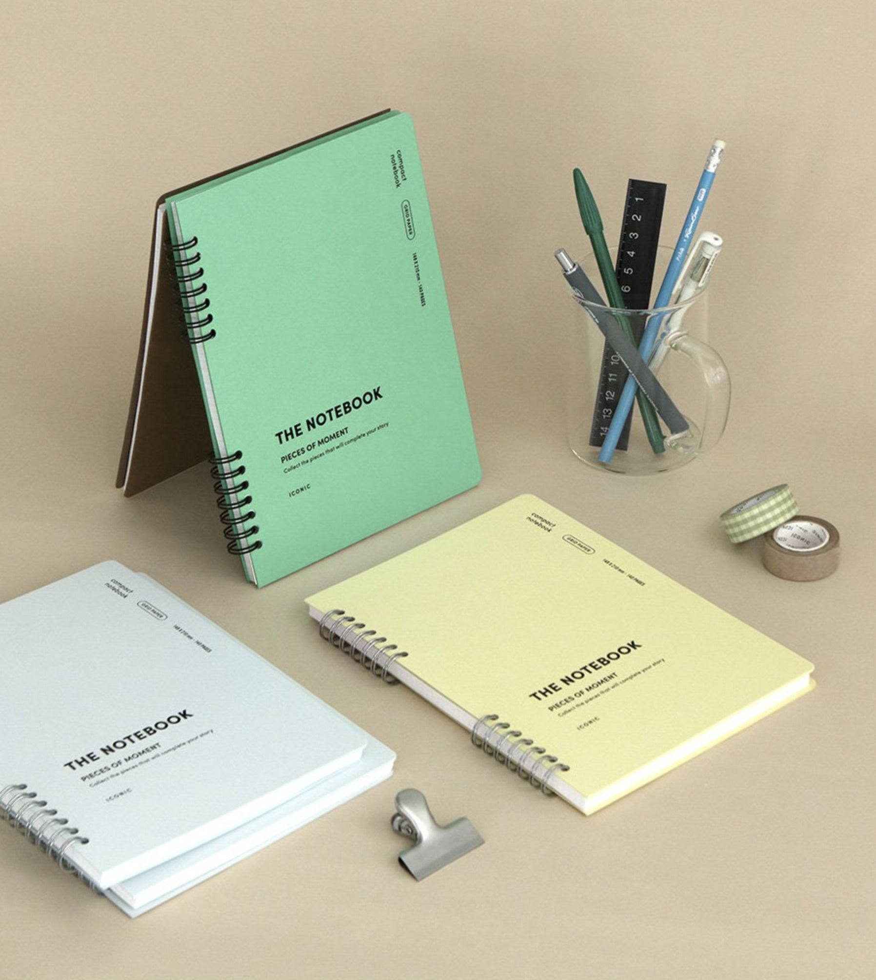 MochiThings Compact A5 Hardcover Grid Notebook