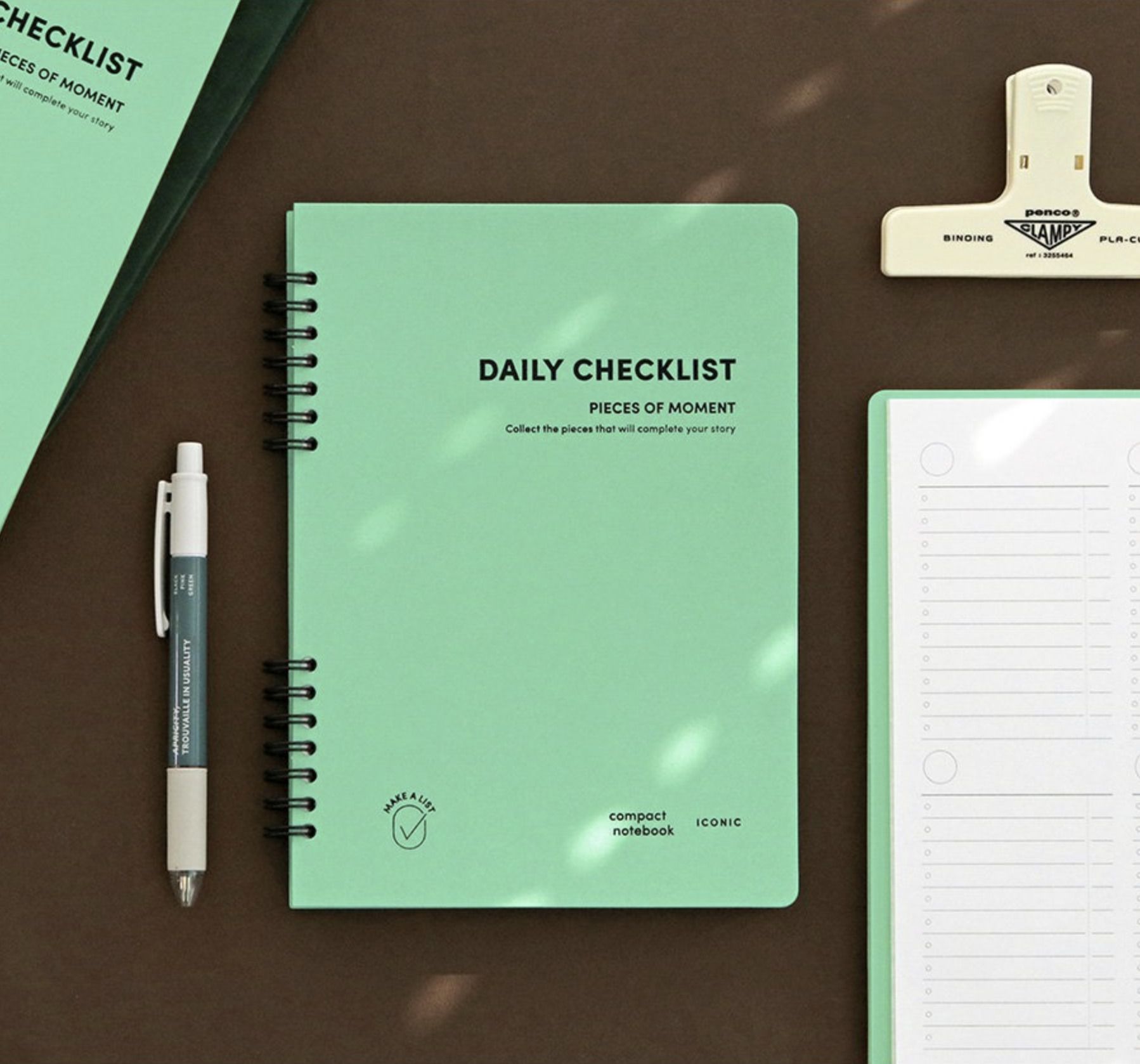 MochiThings: Compact A5 Hardcover Checklist Notebook