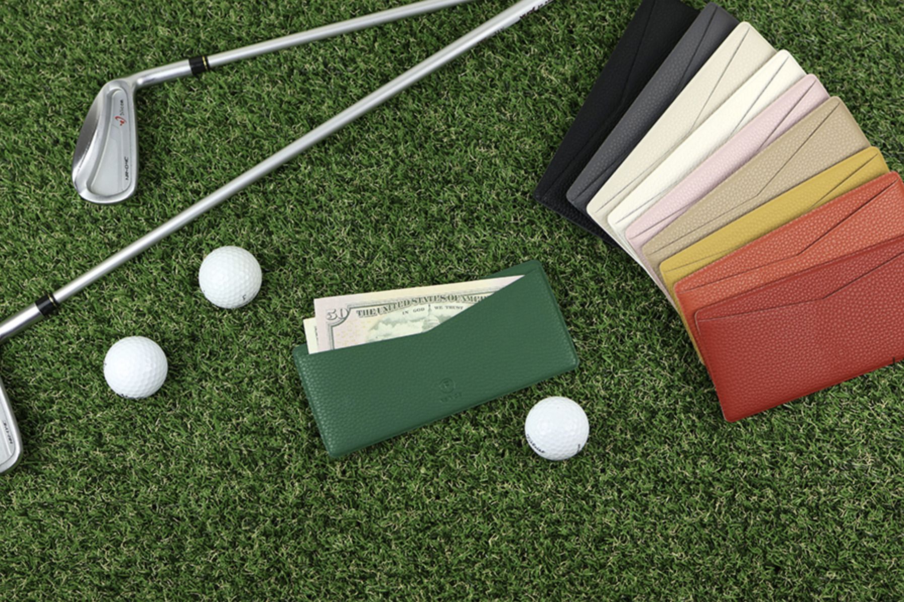 MochiThings: Colorful Vegan Leather Slim Bill Pocket