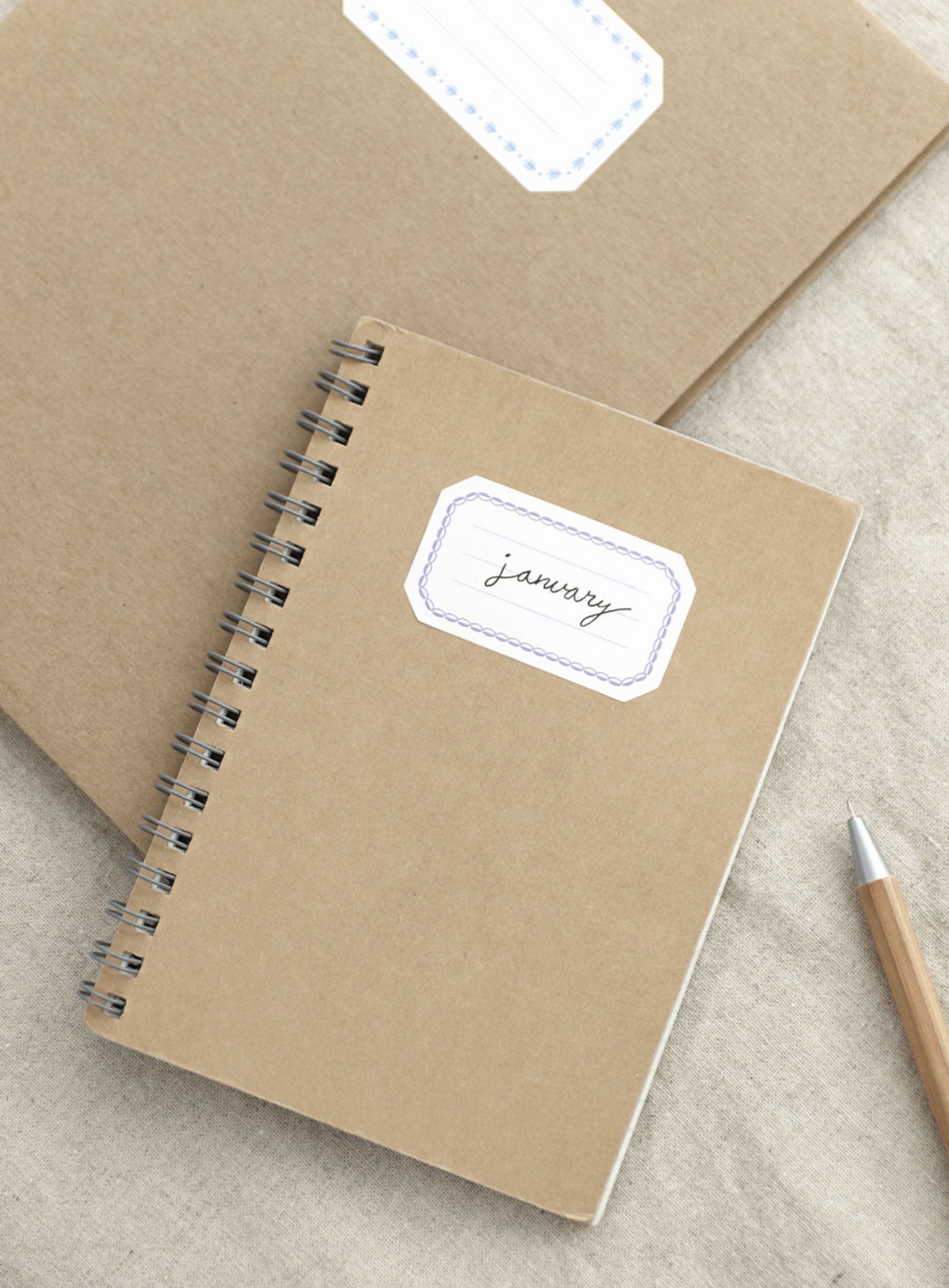 Simple Labal MochiThings: 2pcs Simple Label Sticker Set