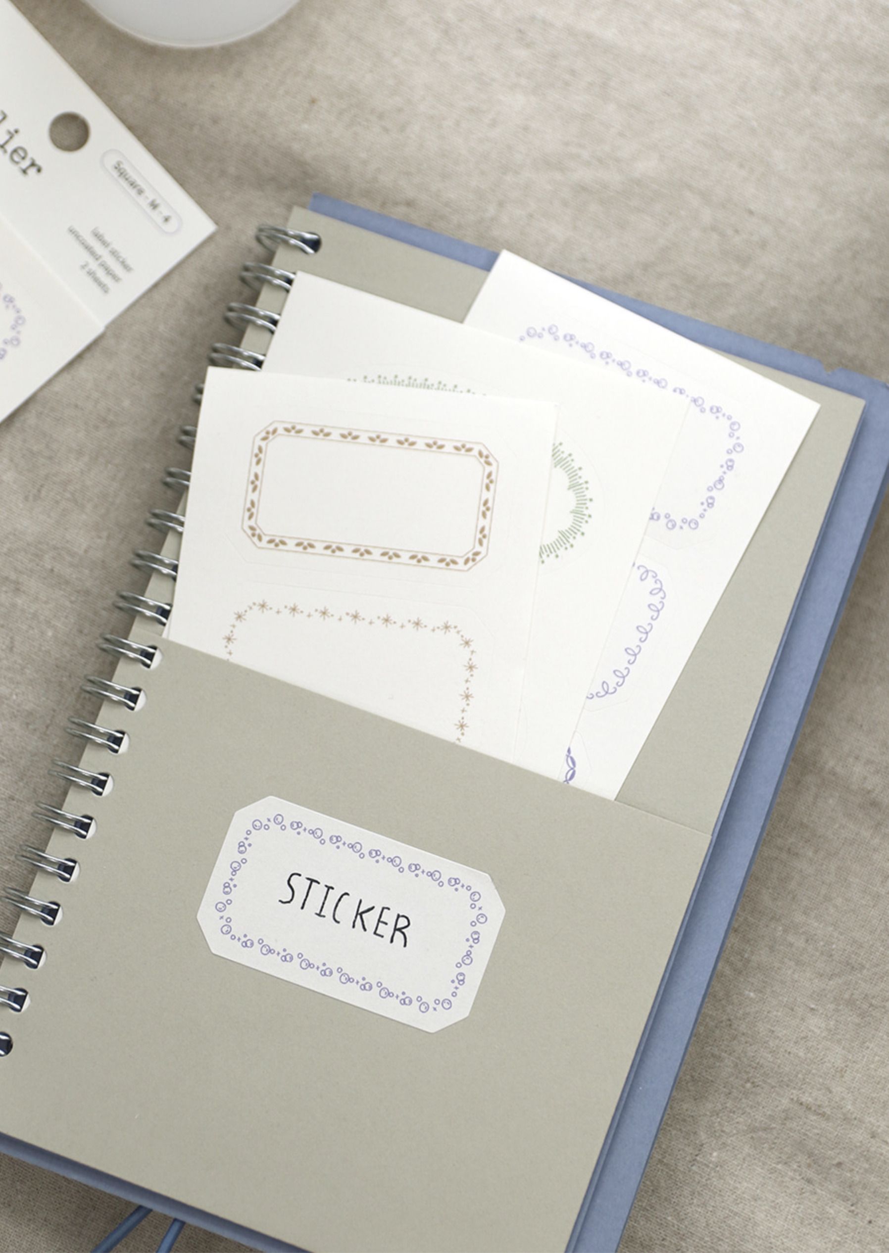 MochiThings: 2pcs Simple Label Sticker Set