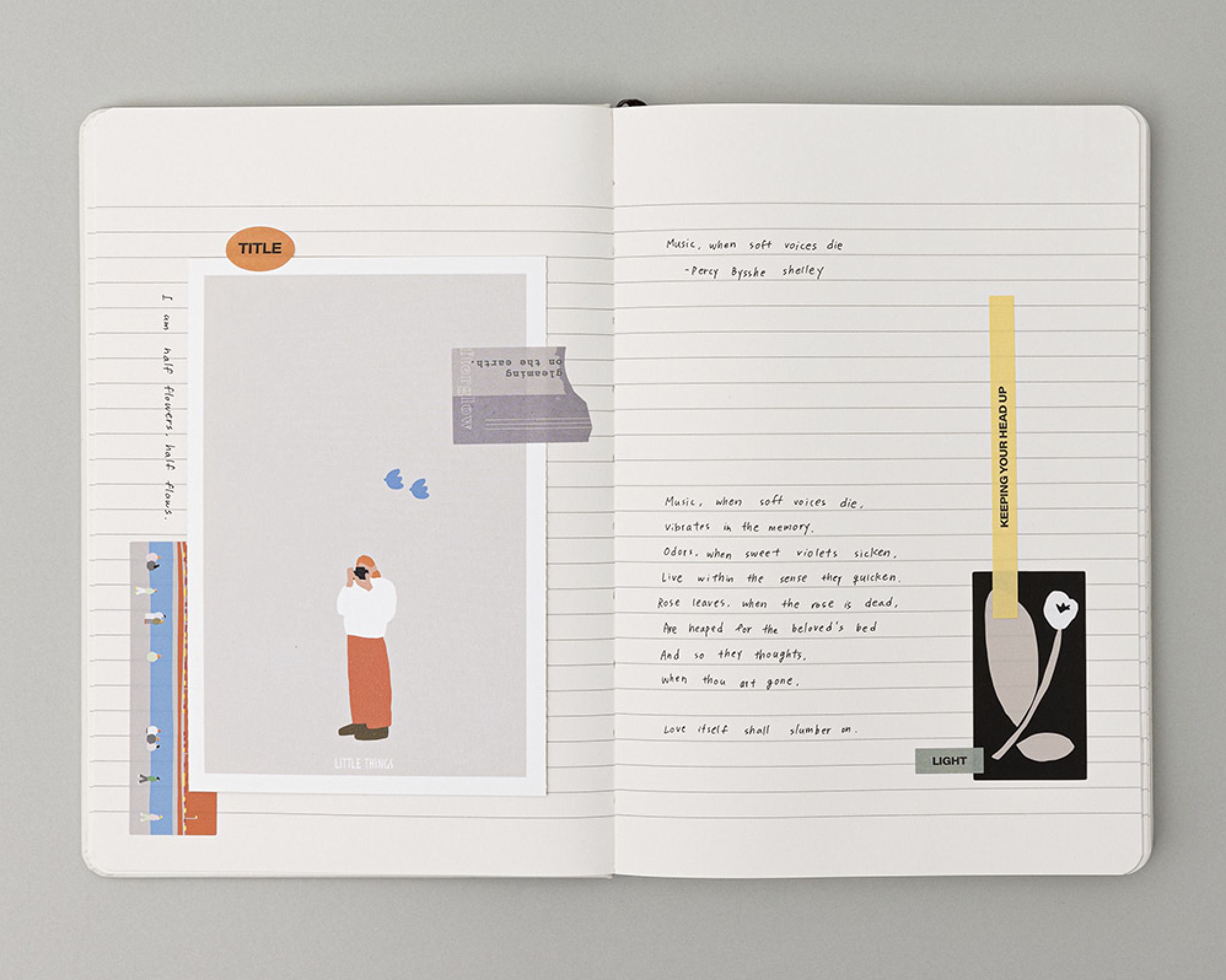 MochiThings: Large Moment Hardcover Lined Notebook