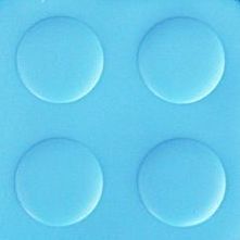 Block Cosmetic Pouch, Sky Blue