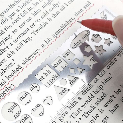 Medium Steel Drawing Template Ruler