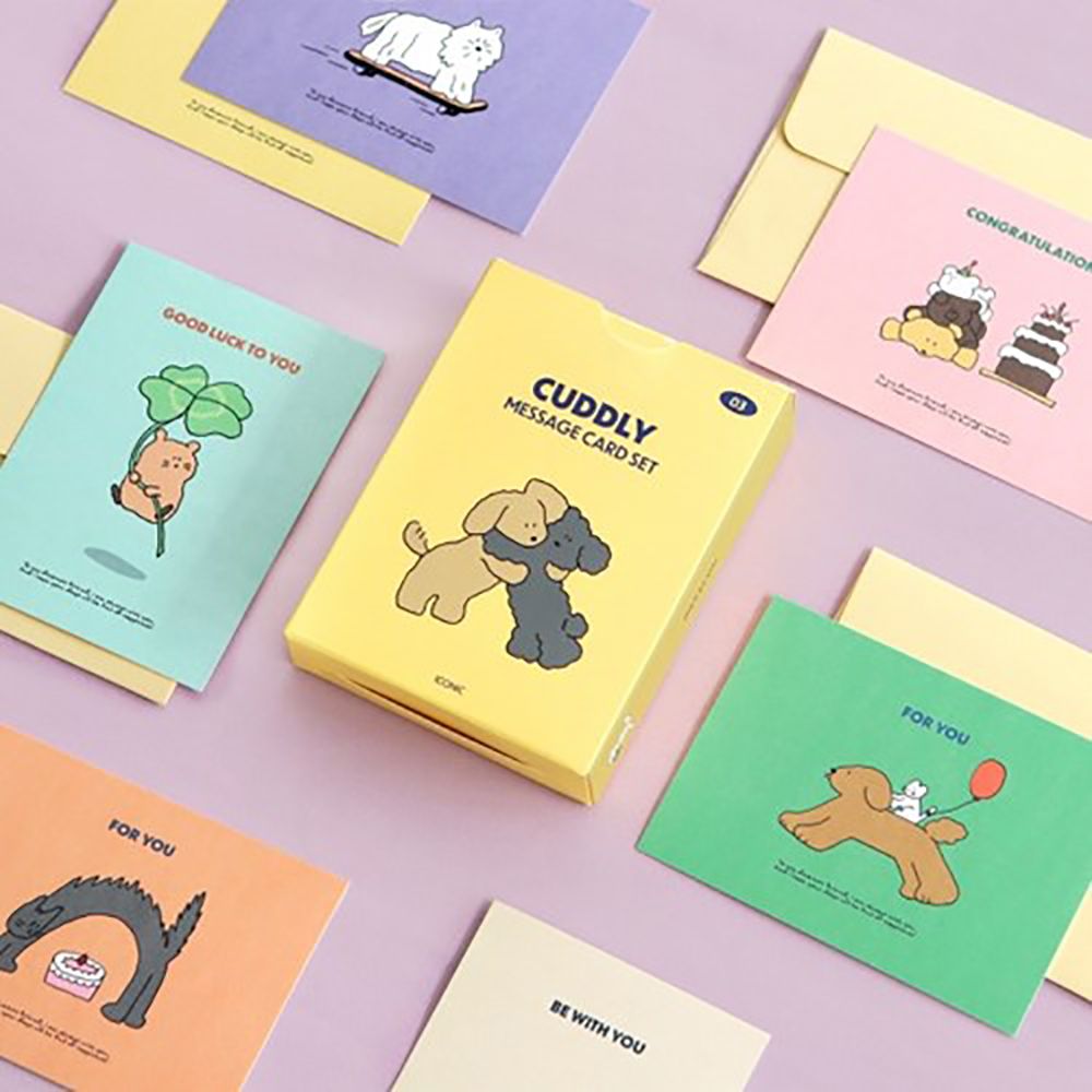 MochiThings: 24pcs Mini Cuddly Postcard Set