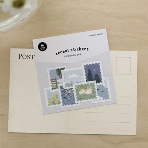 21pcs Park Cereal Sticker Set