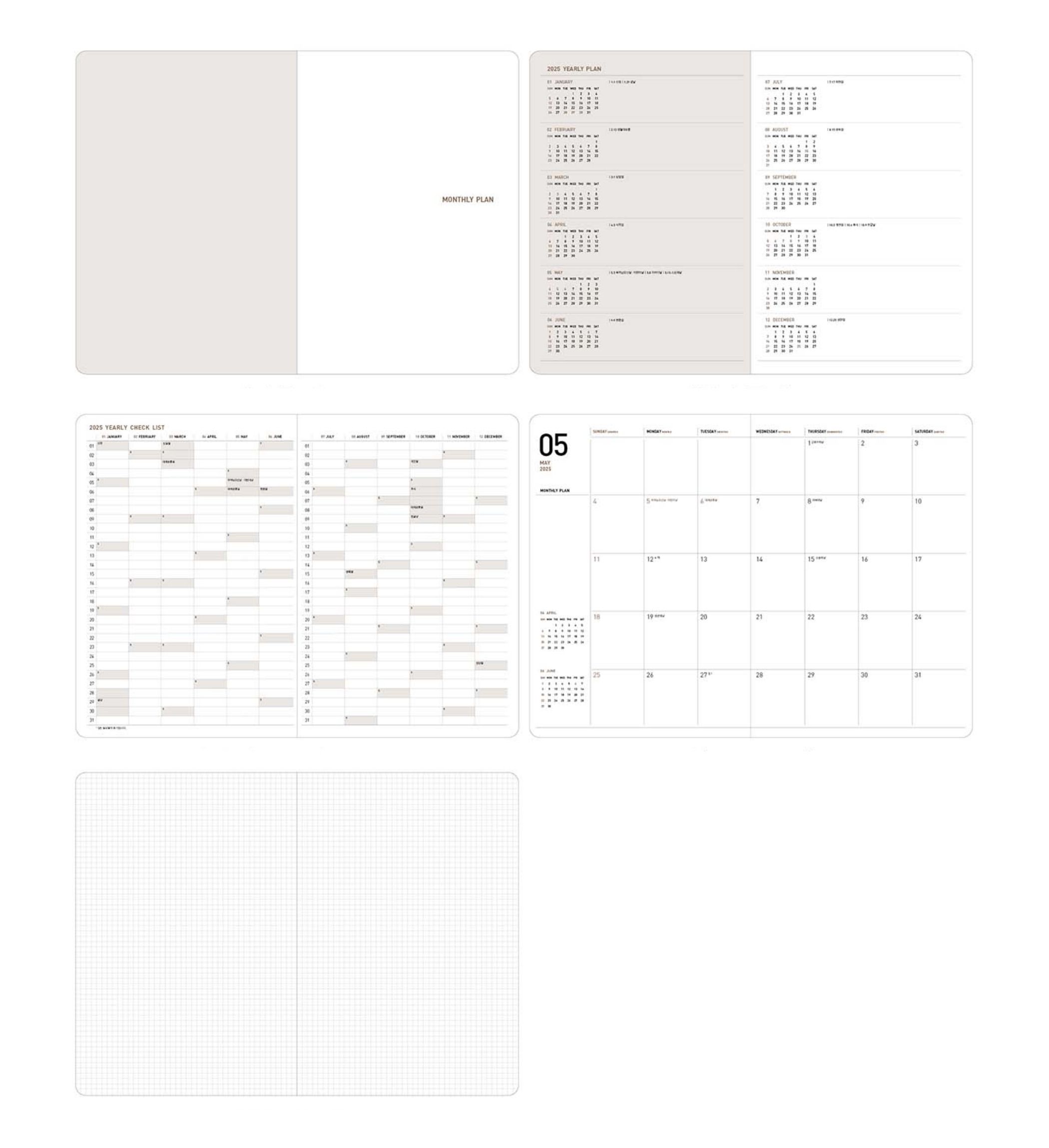2025 Ardium Monthly Planner