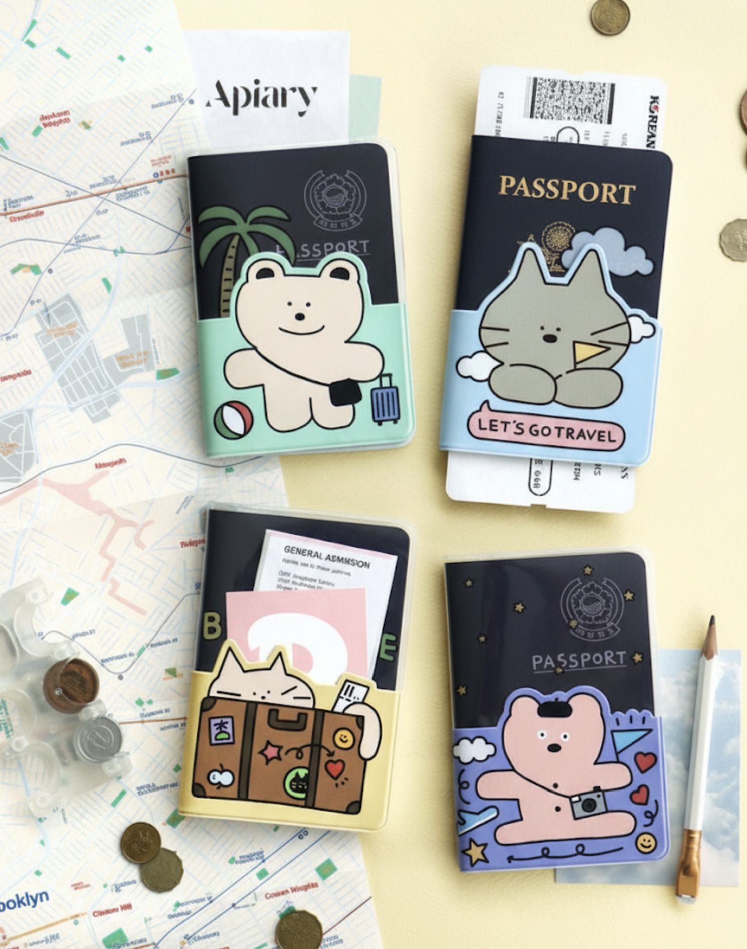 MochiThings: Doodle Passport Case MochiThings: Doodle Passport Case