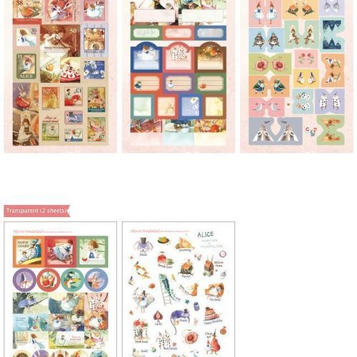 Alice in Wonderland Deco Sticker Set - Image 3