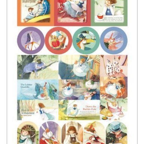 Alice in Wonderland Deco Sticker Set - Image 18