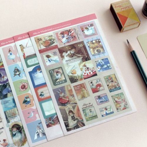 Alice in Wonderland Deco Sticker Set - Image 1